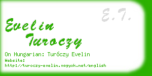evelin turoczy business card